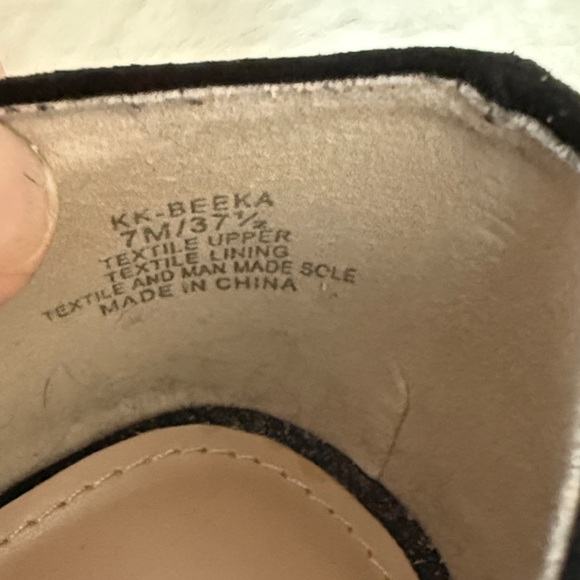 Kelly & Katie Black Suede Tassel Loafers - Picture 9 of 11